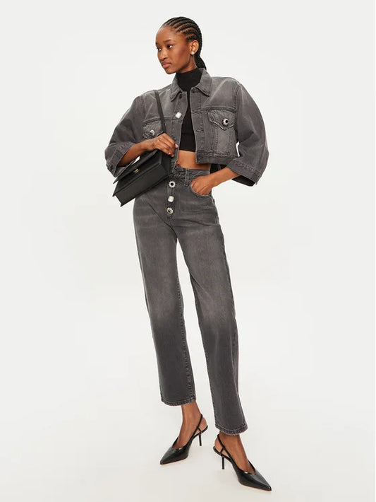 VICOLO Giubbino Yoanna Jeans DS0055 Denim Nero