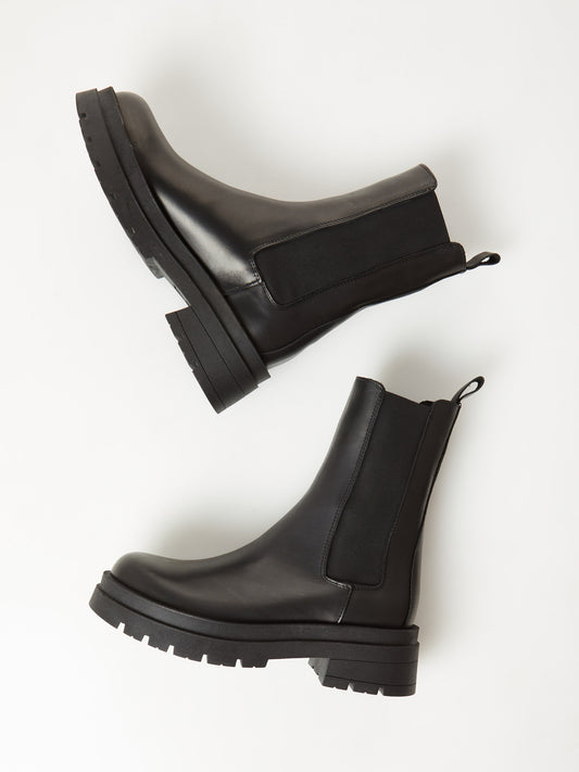 OVYE' Tronchetto Chelsea Boot In Pelle NI7730VIT Nero