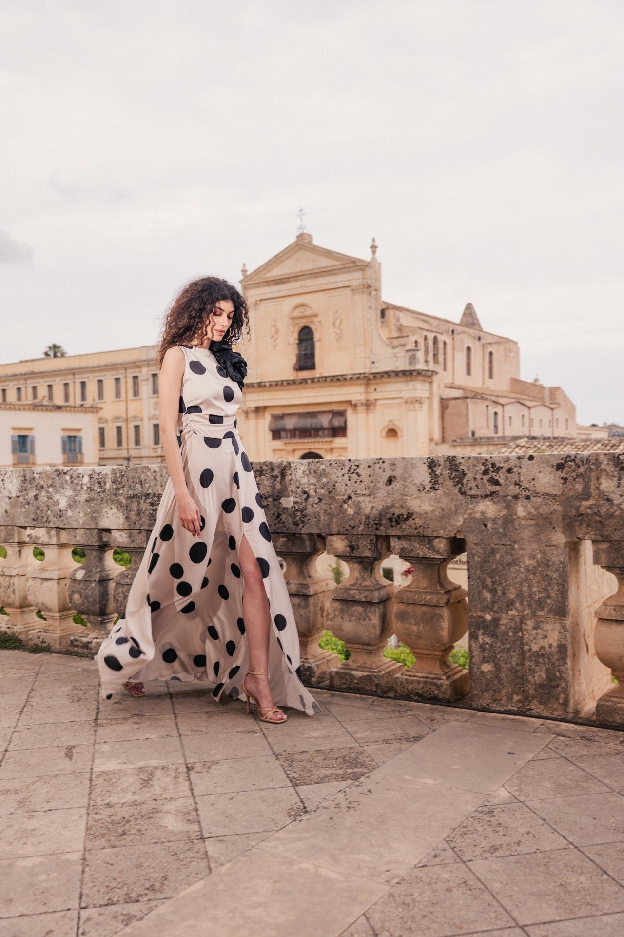 GIADA CURTI Abito Satin Monica GCR24A444S06 Fantasia Pois