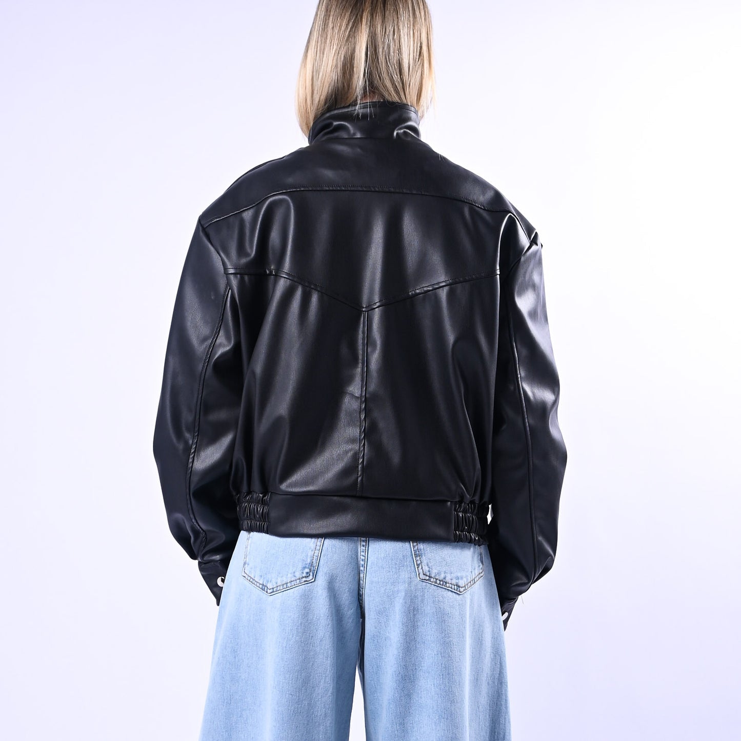 VICOLO Giacca Ecopelle TAB1047 Nero