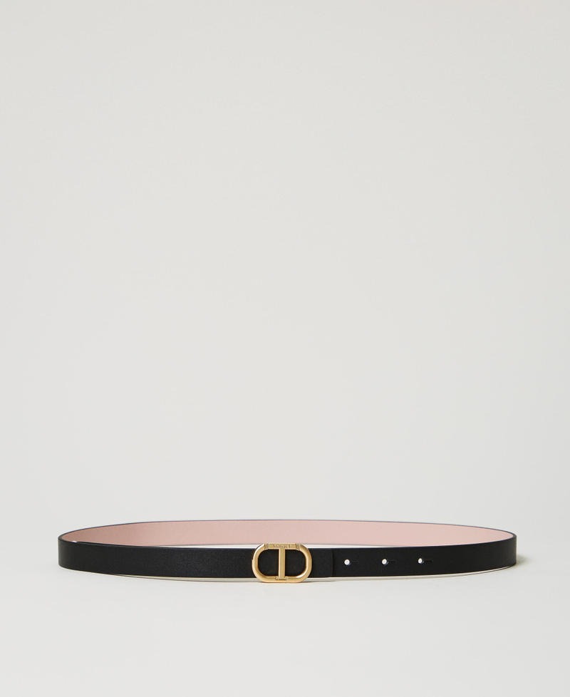 TWINSET Cintura Donna 251TA4381 Bic.  Nero Rosa Parisienne