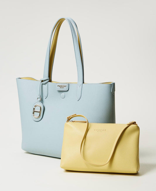 TWINSET Borsa Donna Shopping 251TB7300 C. Zucchero Yellow