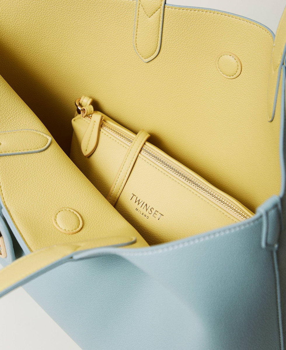 TWINSET Borsa Donna Shopping 251TB7300 C. Zucchero Yellow