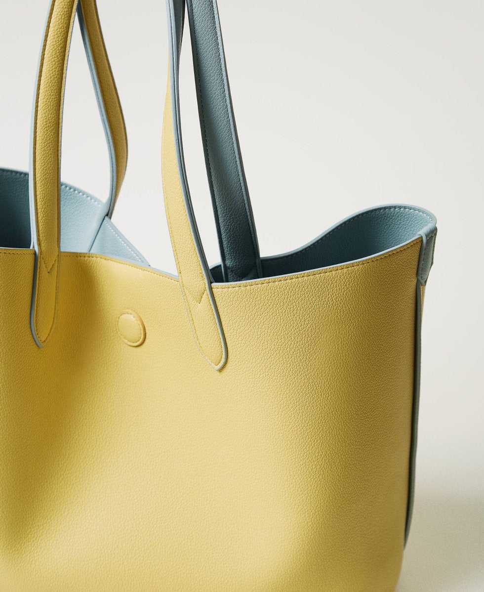 TWINSET Borsa Donna Shopping 251TB7300 C. Zucchero Yellow