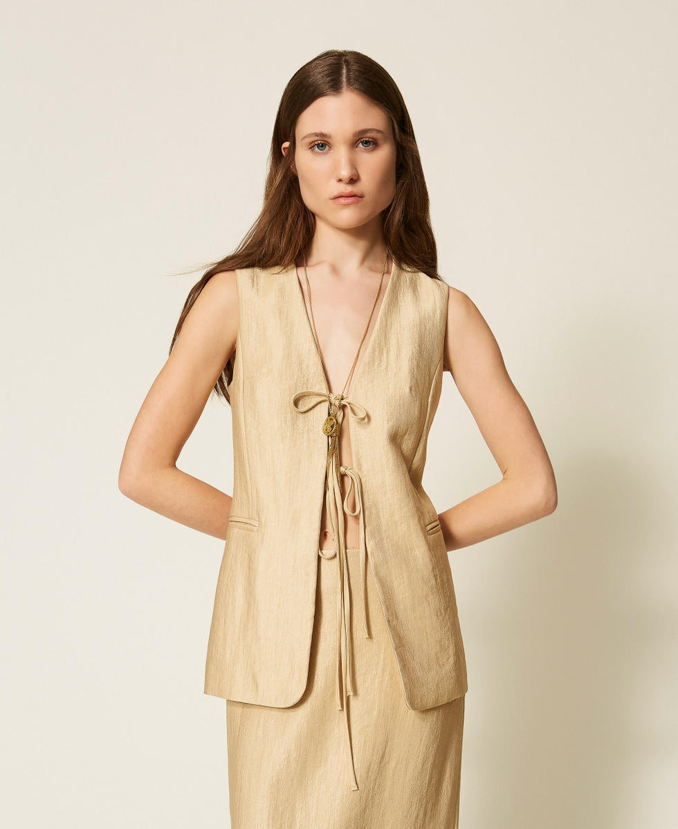 TWINSET Gilet 261TT2532  Golden Beige