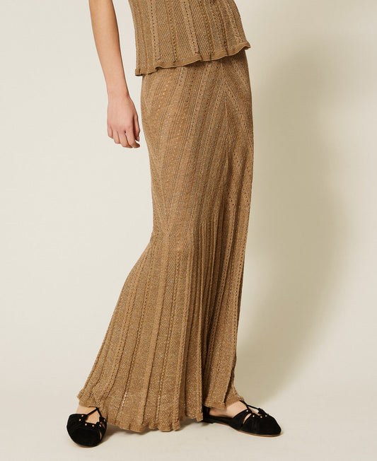 TWINSET Gonna 261TT3211 Golden Green Lurex