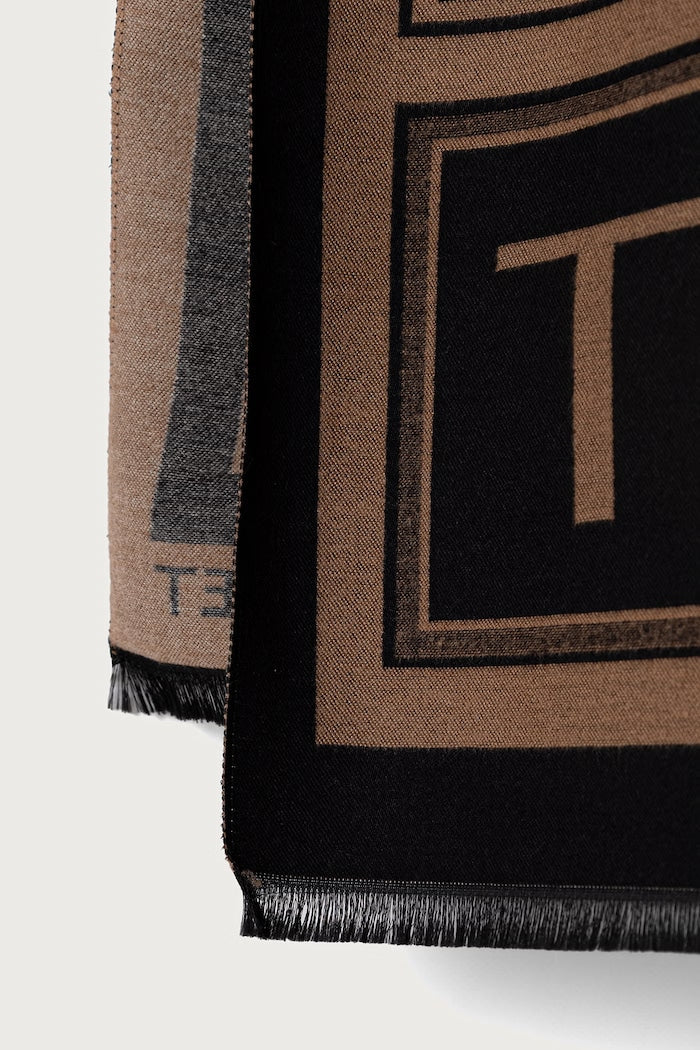 TWINSET Stola Donna Jacquard 262TA4340 Nero