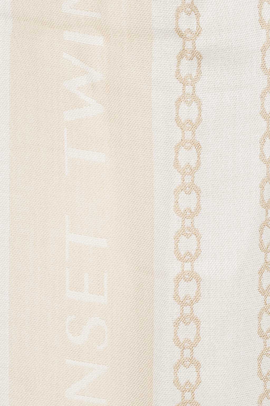 TWINSET Stola Donna Jacquard 262TA4350 Parchment Giglio