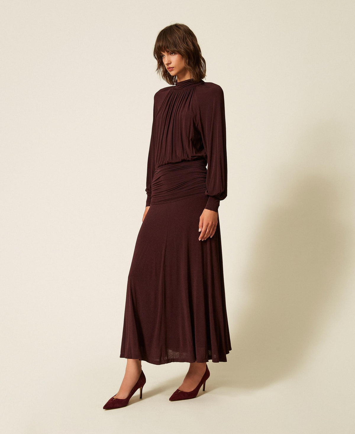 TWINSET Abito lungo con drappeggi
262TF2061 Winetasting