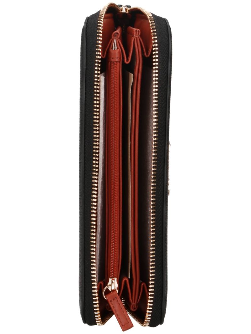 TWINSET Portafogli Zip Around 262TH7051 Nero Cherry Wood