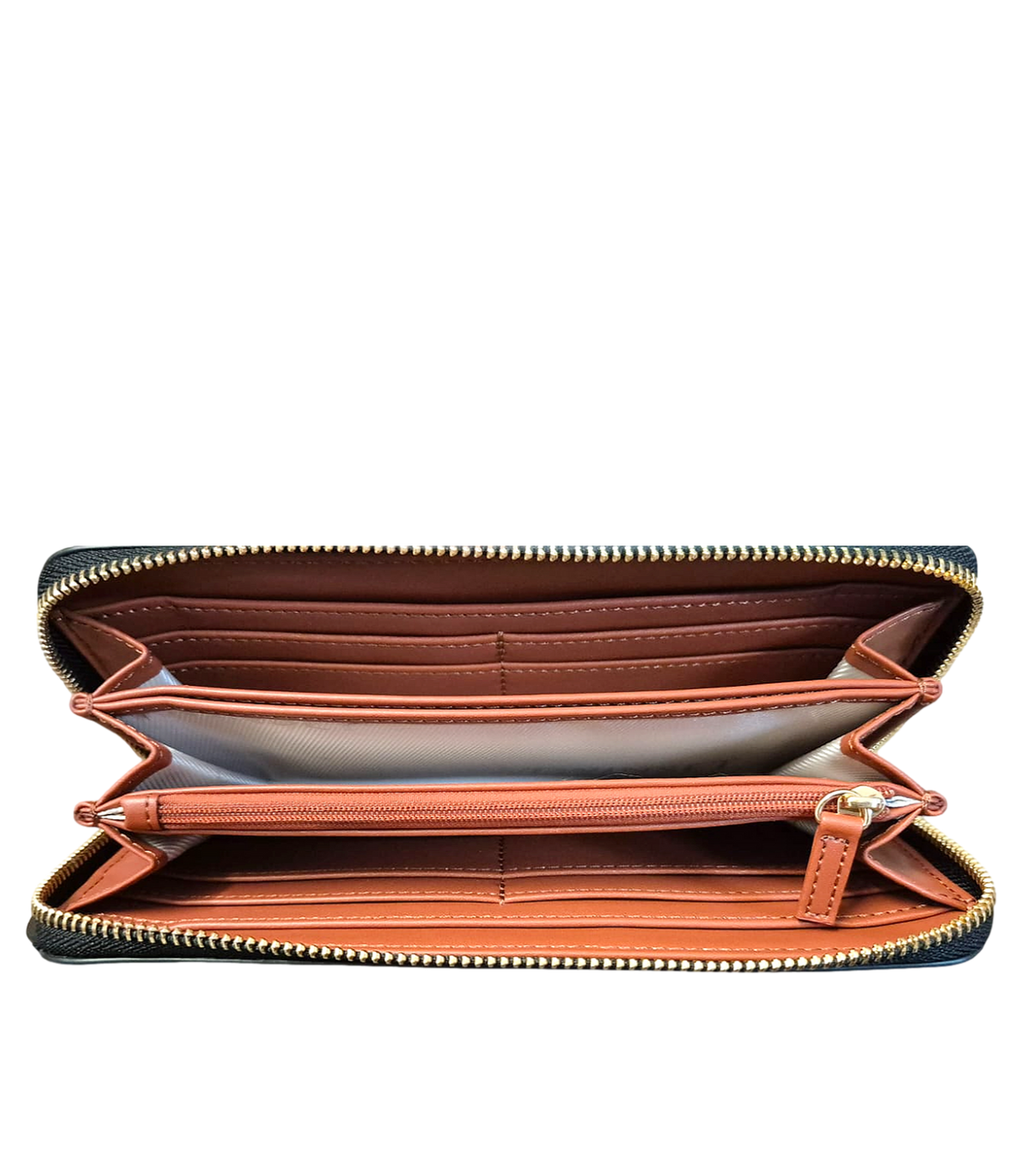 TWINSET Portafogli Zip Around 262TH7051 Nero Cherry Wood