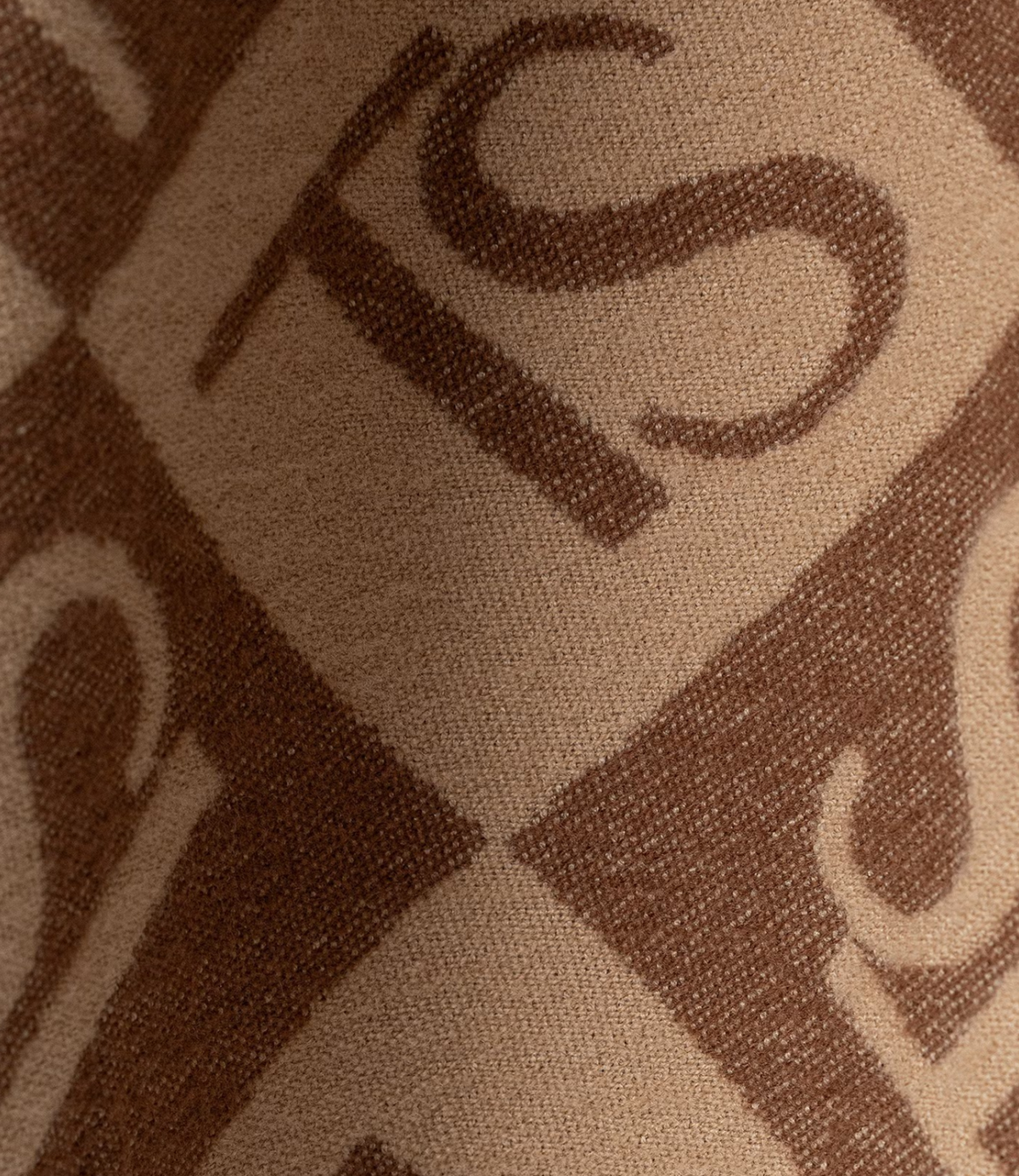 TWINSET Stola jacquard a rombi con logo 262TO5460 Nougat