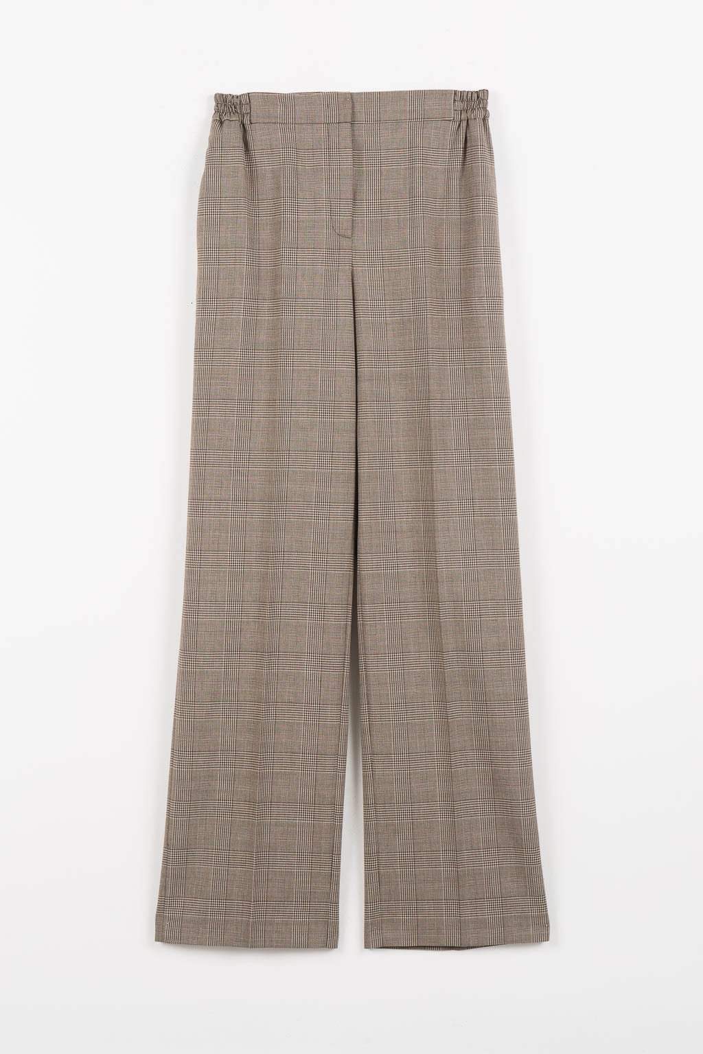 TWINSET Pantaloni principe di Galles 262TP2804 Brown Parchemnt