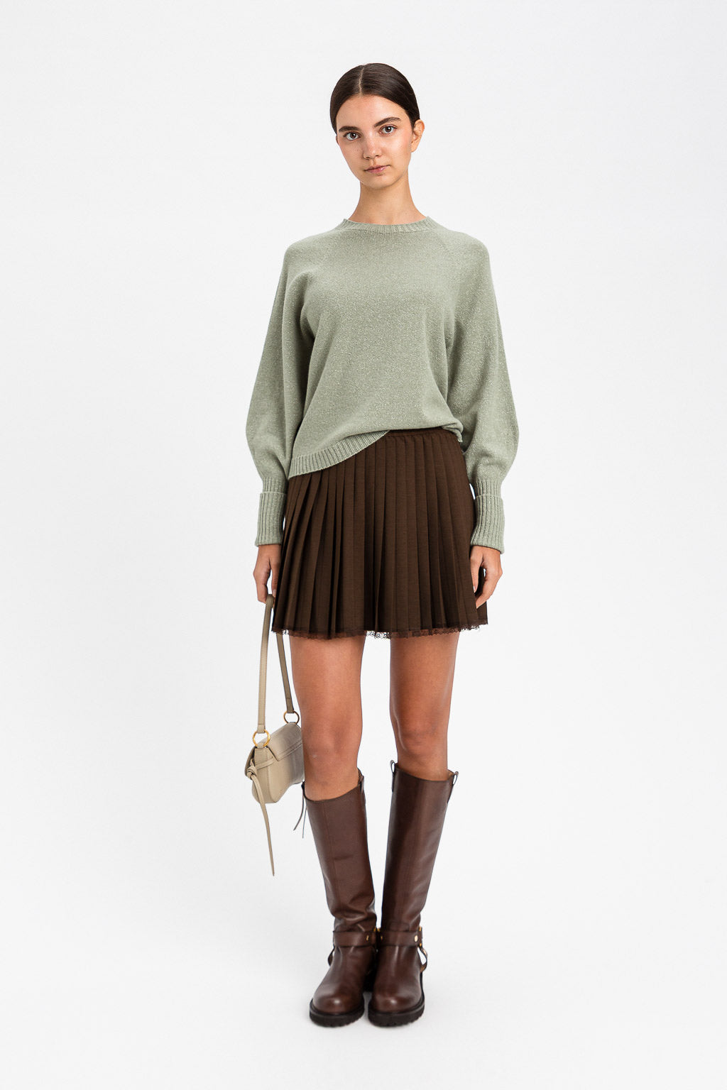 TWINSET Maglia 262TP3512 Sage Argento