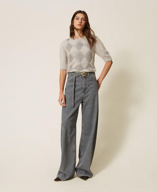 TWINSETJeans balloon cinque tasche
 262TT2391 Denim Grigio