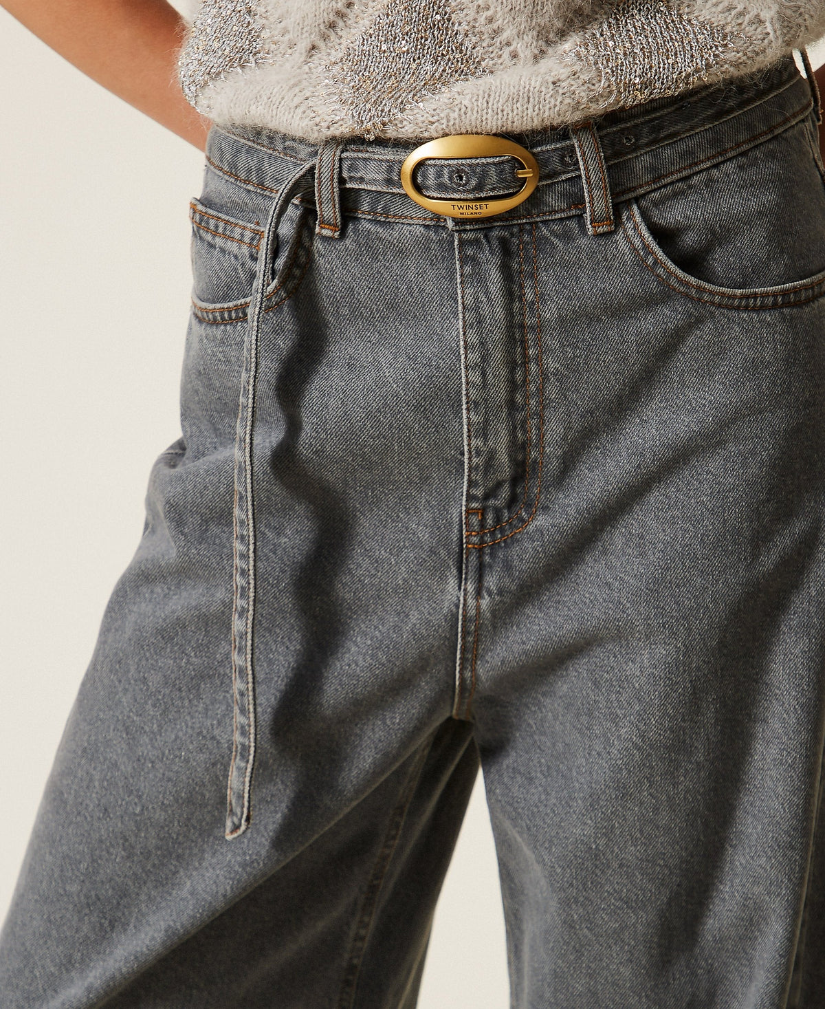 TWINSETJeans balloon cinque tasche
 262TT2391 Denim Grigio