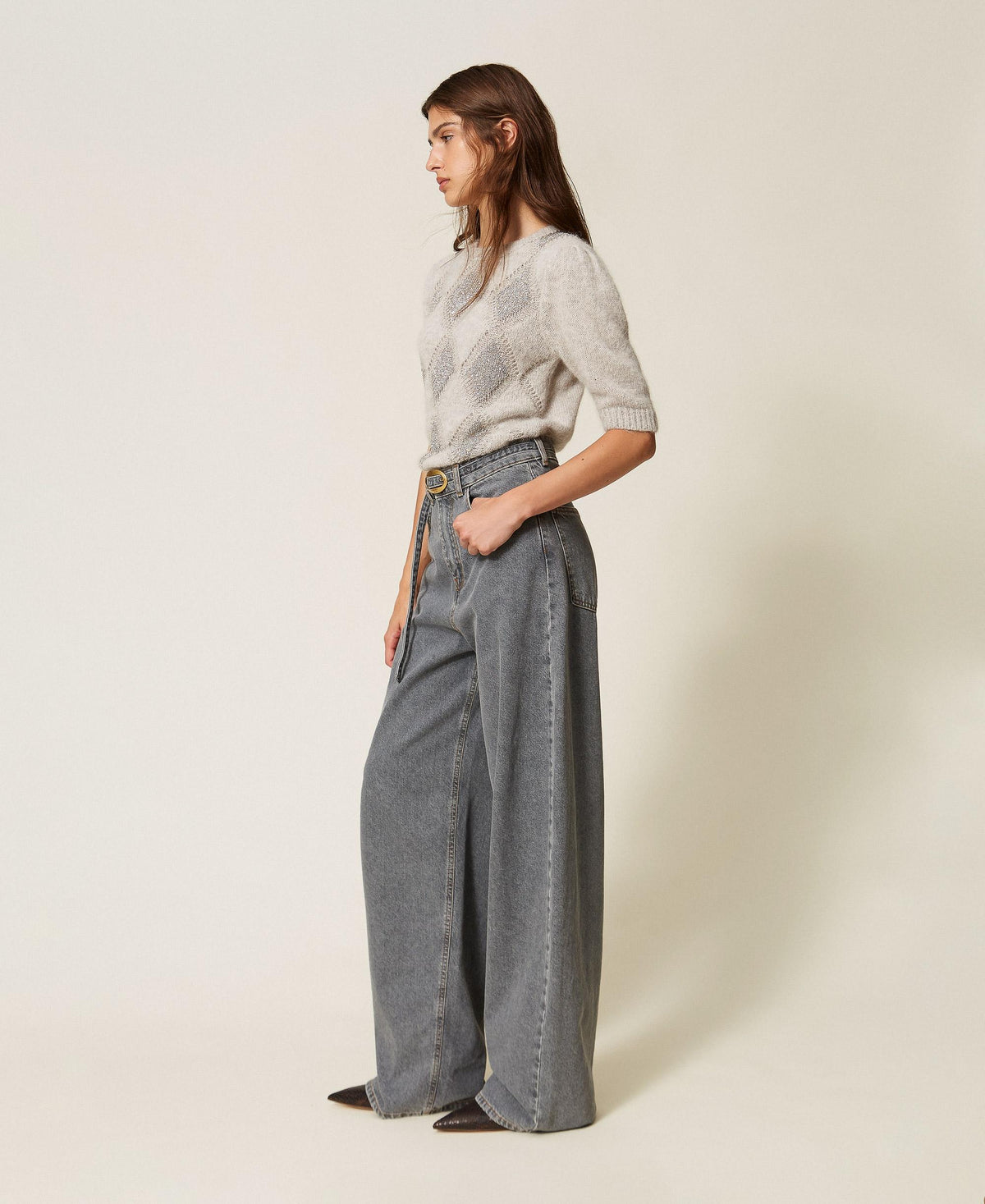 TWINSETJeans balloon cinque tasche
 262TT2391 Denim Grigio