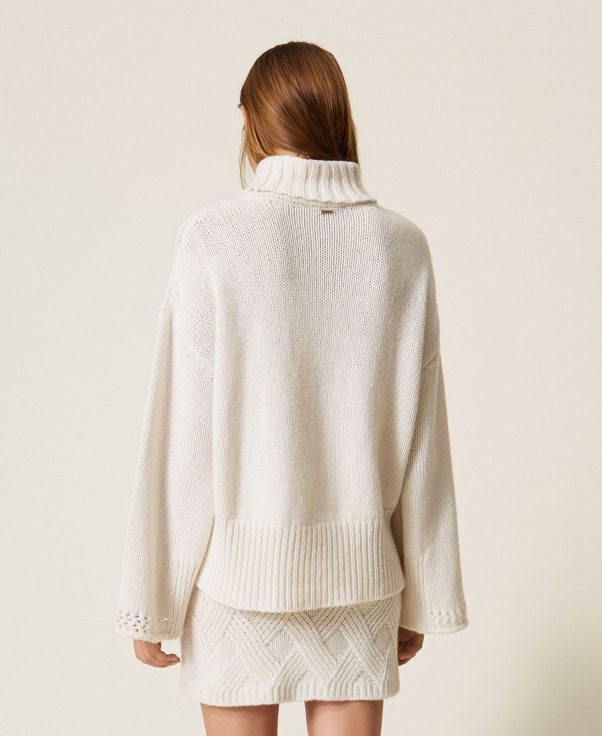 TWINSET Maglia dolcevita con intrecci
 262TT3353 Neve