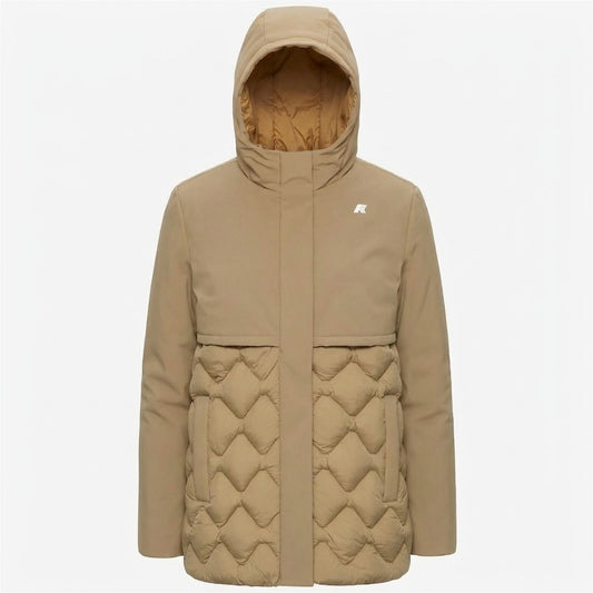 K-WAY Giaccone Donna SIPHANE HYBRID WARM SHELL K8161DW Beige Khaki 677