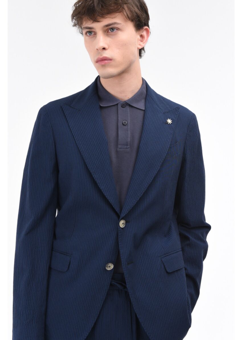 MANUEL RITZ Giacca Uomo 3432G2748 233303 Blue 89