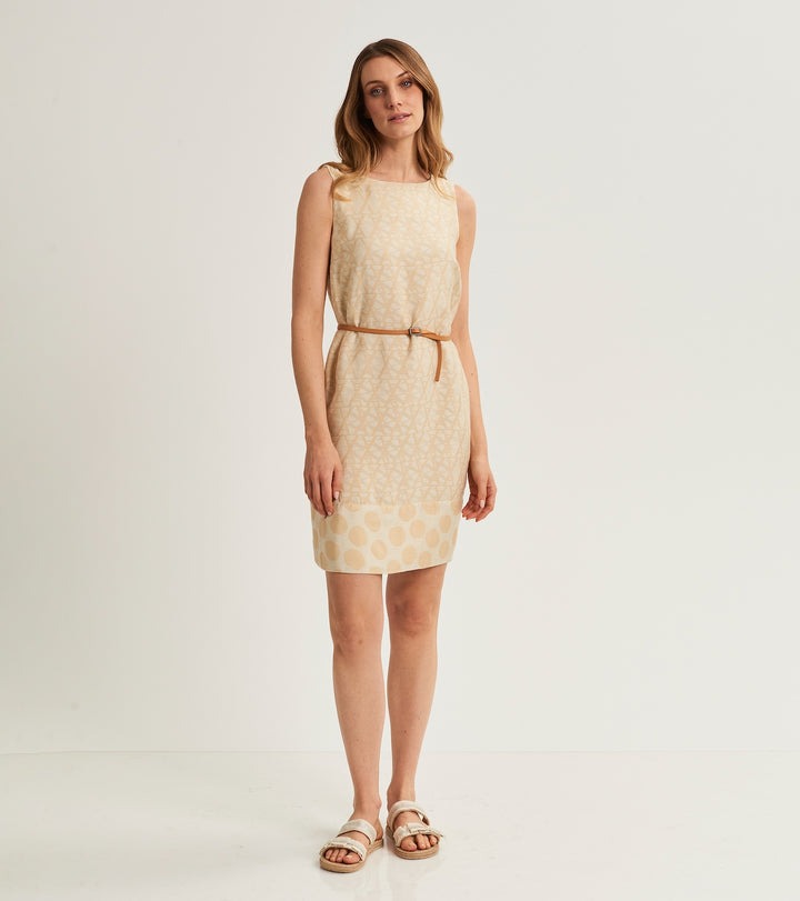 ALESSIA SANTI Completo Abito + Cintura 511SD15082 Beige Oro