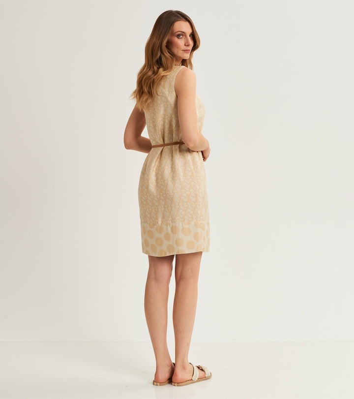 ALESSIA SANTI Completo Abito + Cintura 511SD15082 Beige Oro