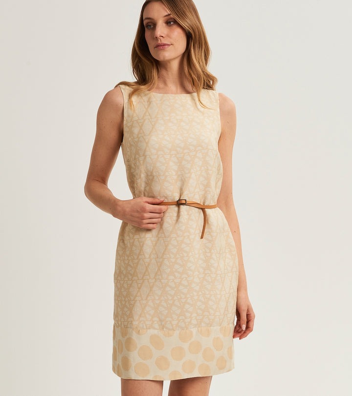 ALESSIA SANTI Completo Abito + Cintura 511SD15082 Beige Oro