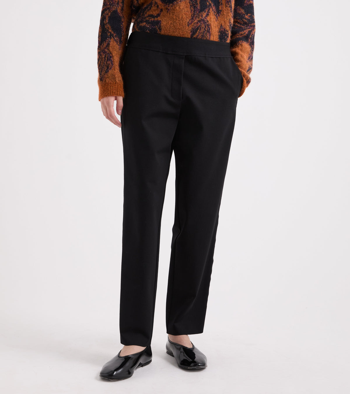 ALESSIA SANTI Pantaloni stretch con tasche 621SD25013 Nero