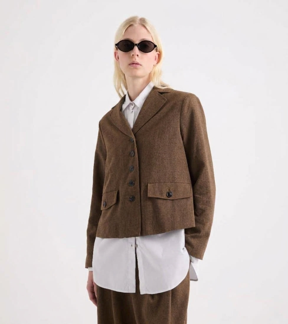 ALESSIA SANTI Giacca Stretch 621SD35001 Cognac