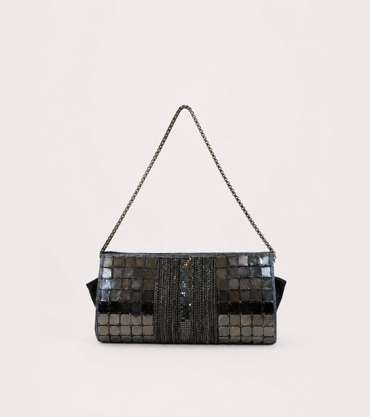 ALESSIA SANTI Borsa a spalla con applicazioni in metallo 621SD90027 Canna di Fucile