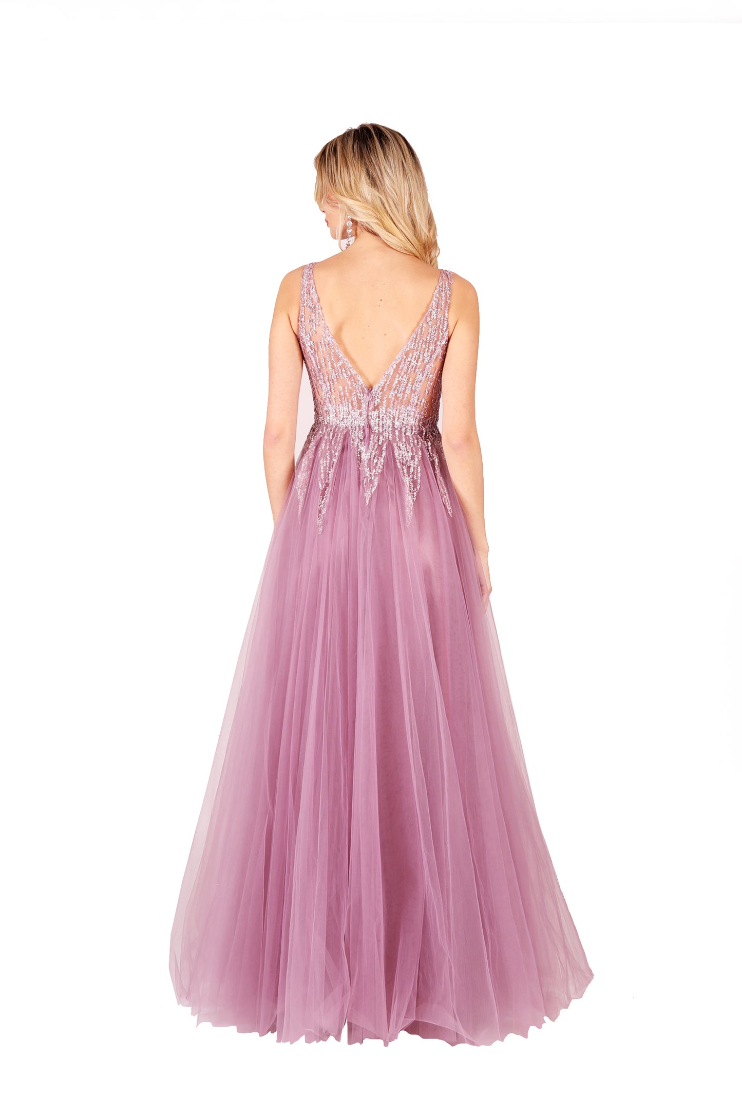 KUEA Long Dress + Stole 6871 Lavender