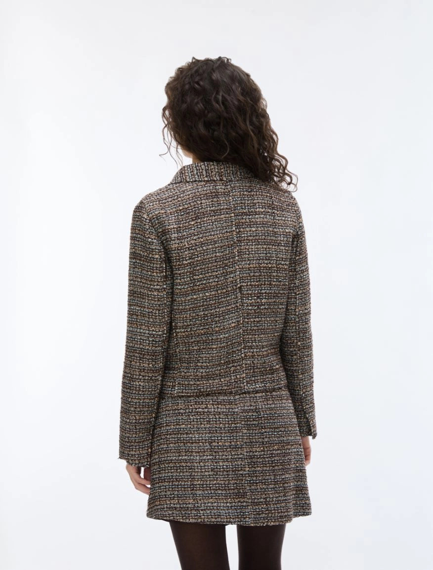 I BLUES Blazer Donna in stuoia IBLROMANA Marrone
