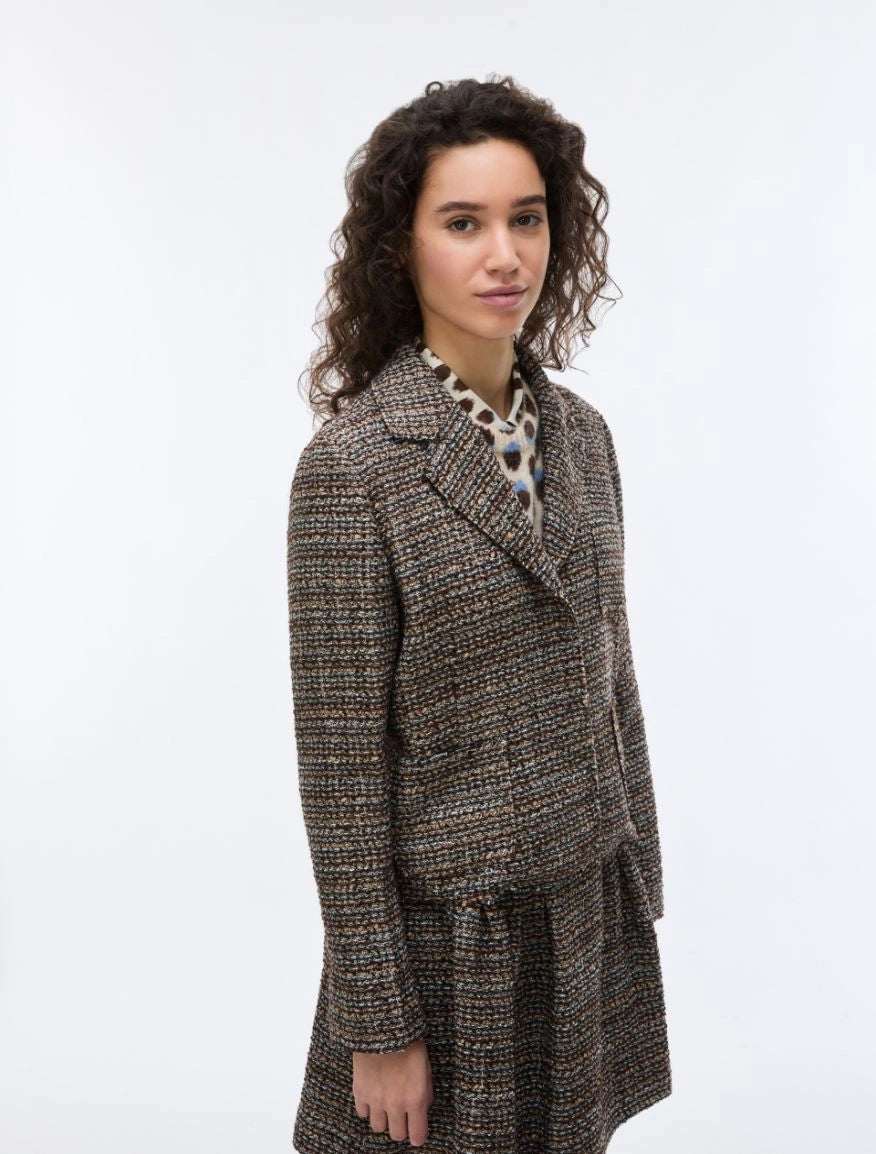 I BLUES Blazer Donna in stuoia IBLROMANA Marrone