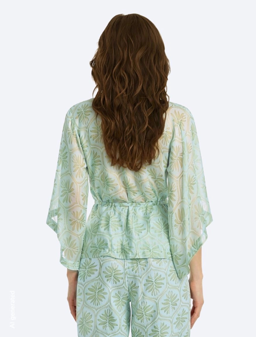 I BLUES Camicia IBLQUOTA Acquamarina
