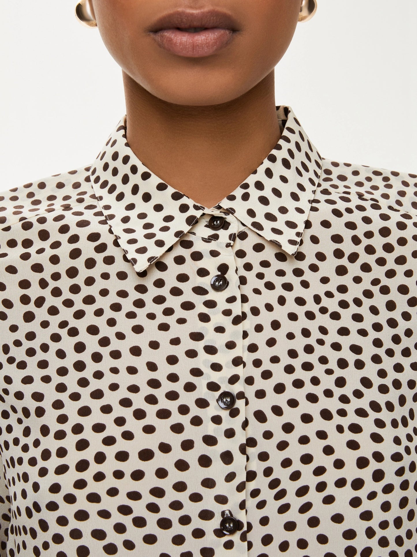 I BLUES Camicia Donna VULCANO Pois marrone