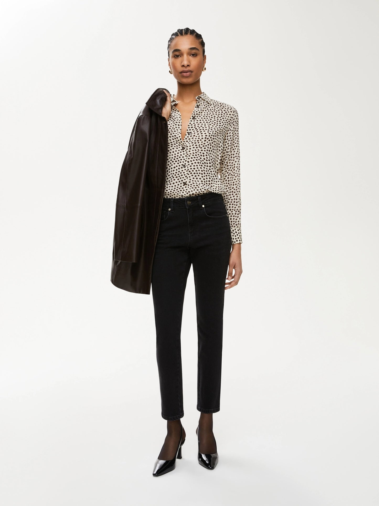 I BLUES Camicia Donna VULCANO Pois marrone