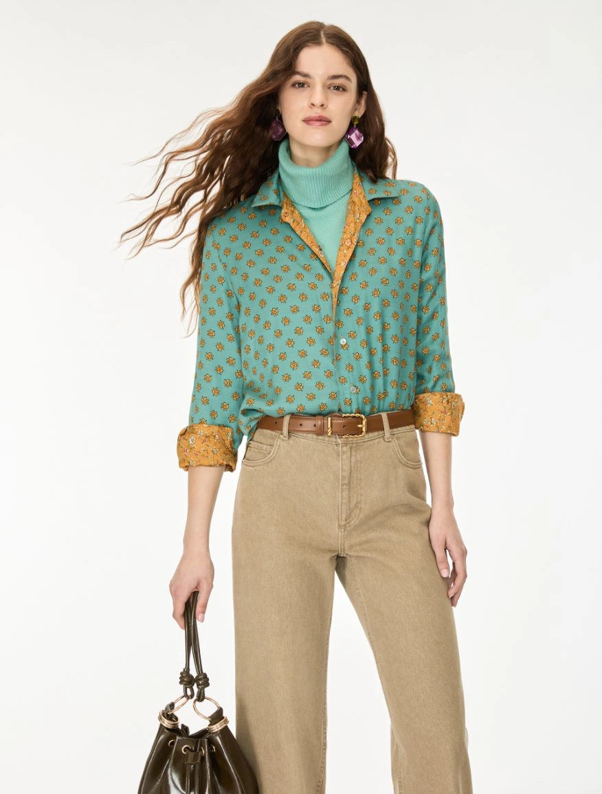 I BLUES Camicia Donna reversibile IBLICONICO Ocra Dis Ramage