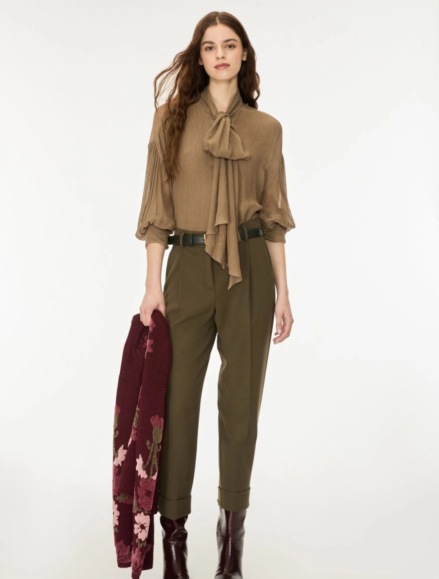 I BLUES Pantaloni Donna con risvolto IBLRAZZA Kaki
