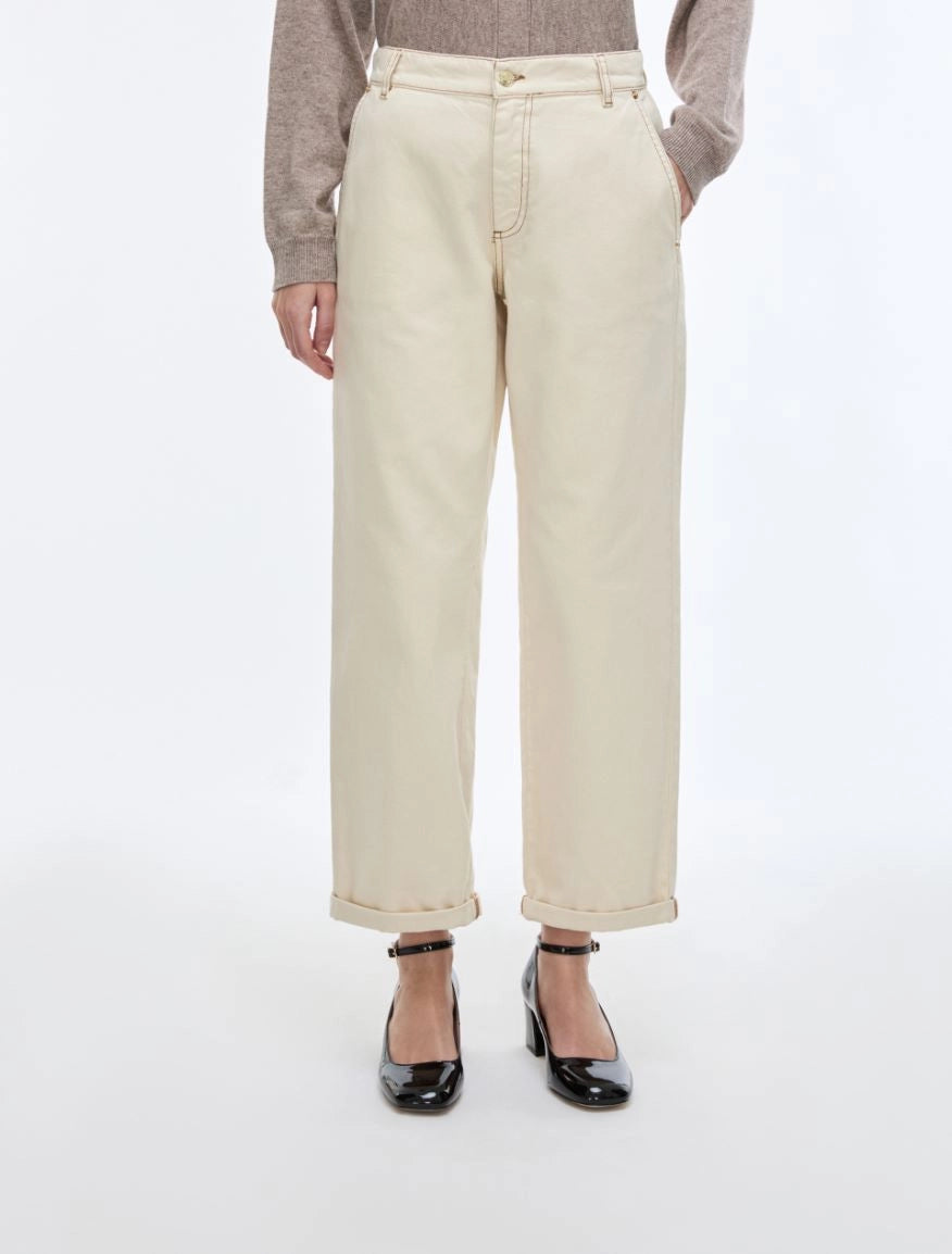I BLUES Pantaloni Donna IBLSTAFFA Avorio