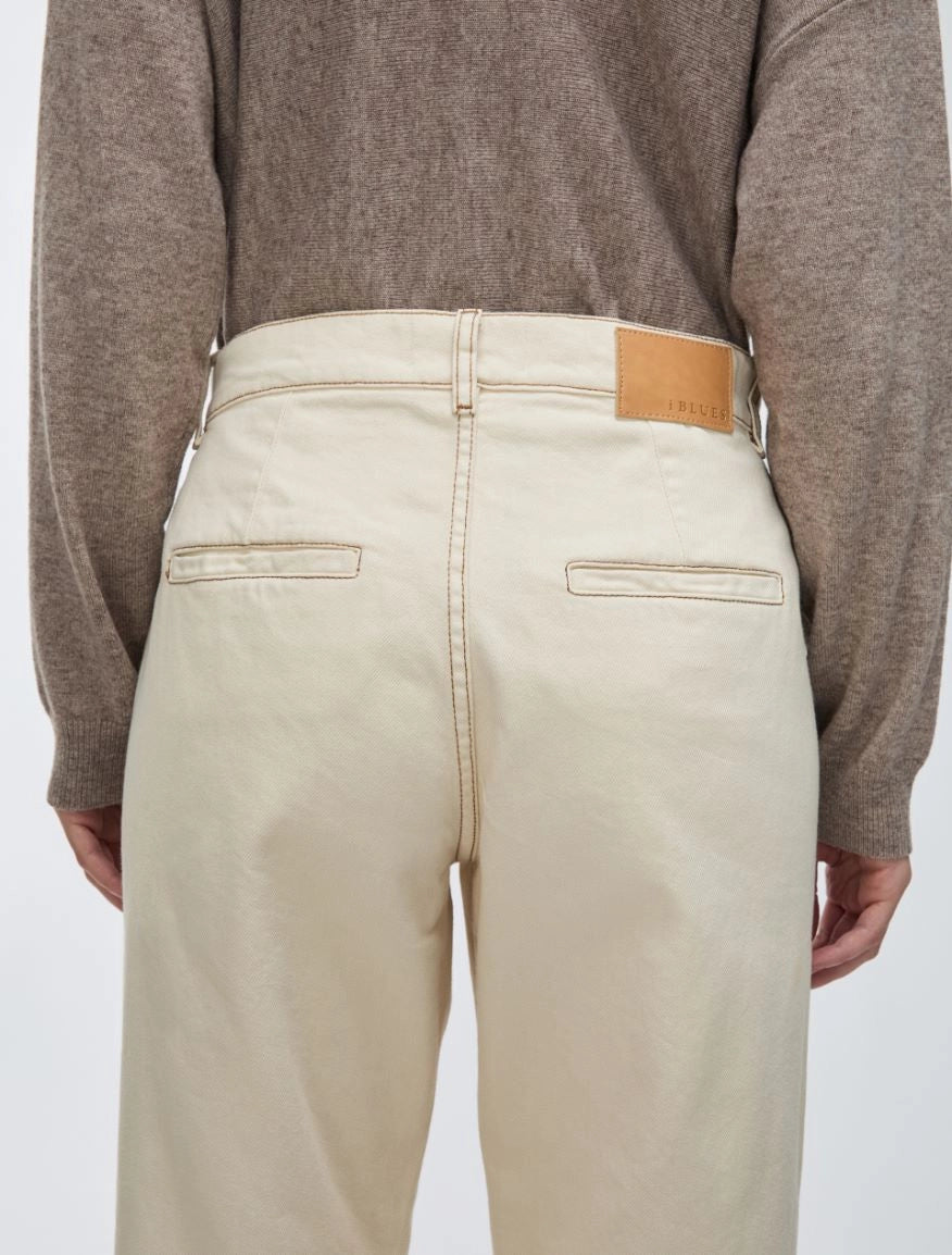 I BLUES Pantaloni Donna IBLSTAFFA Avorio