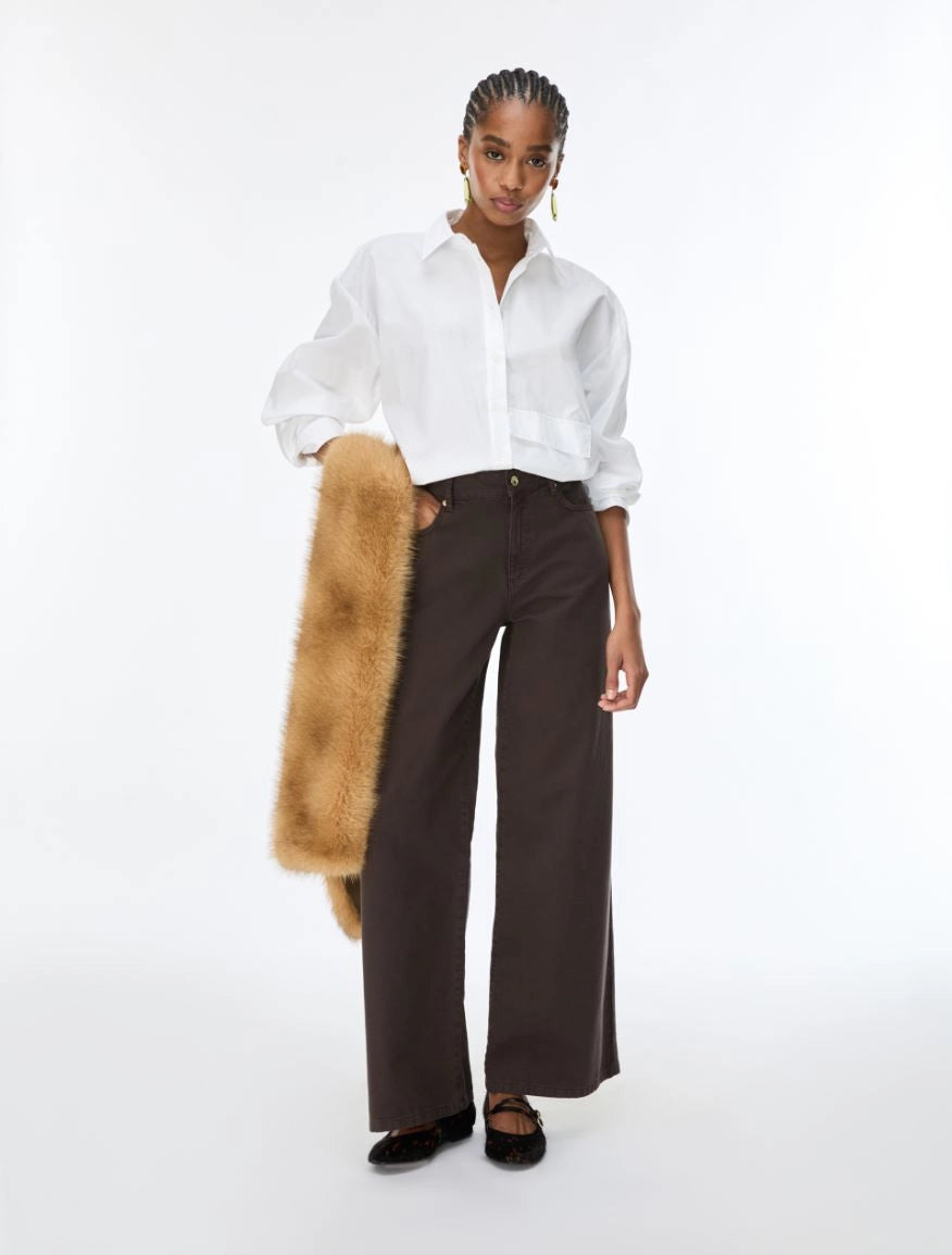 I BLUES Pantaloni Donna IBLNINA Marrone