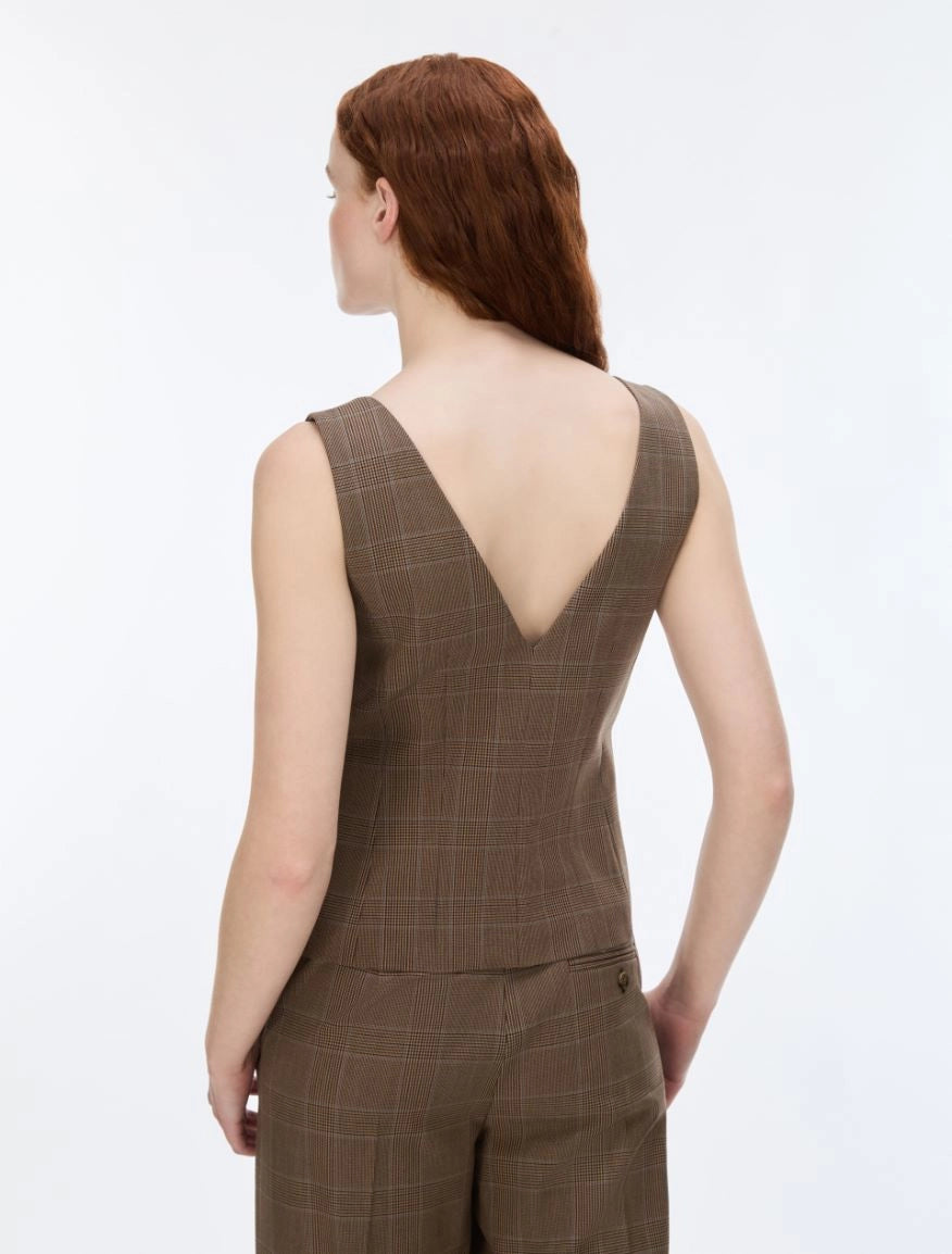 I BLUES Gilet Donna IBLRONCO Galles Marrone