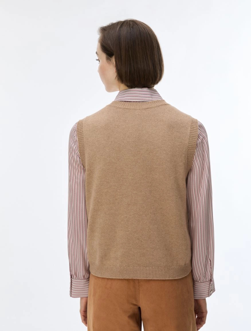 I BLUES Gilet in maglia Donna IBLSUPERBO Camel