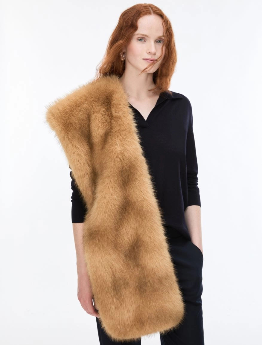 I BLUES Stola Donna Fluffy IBLACINO Miele