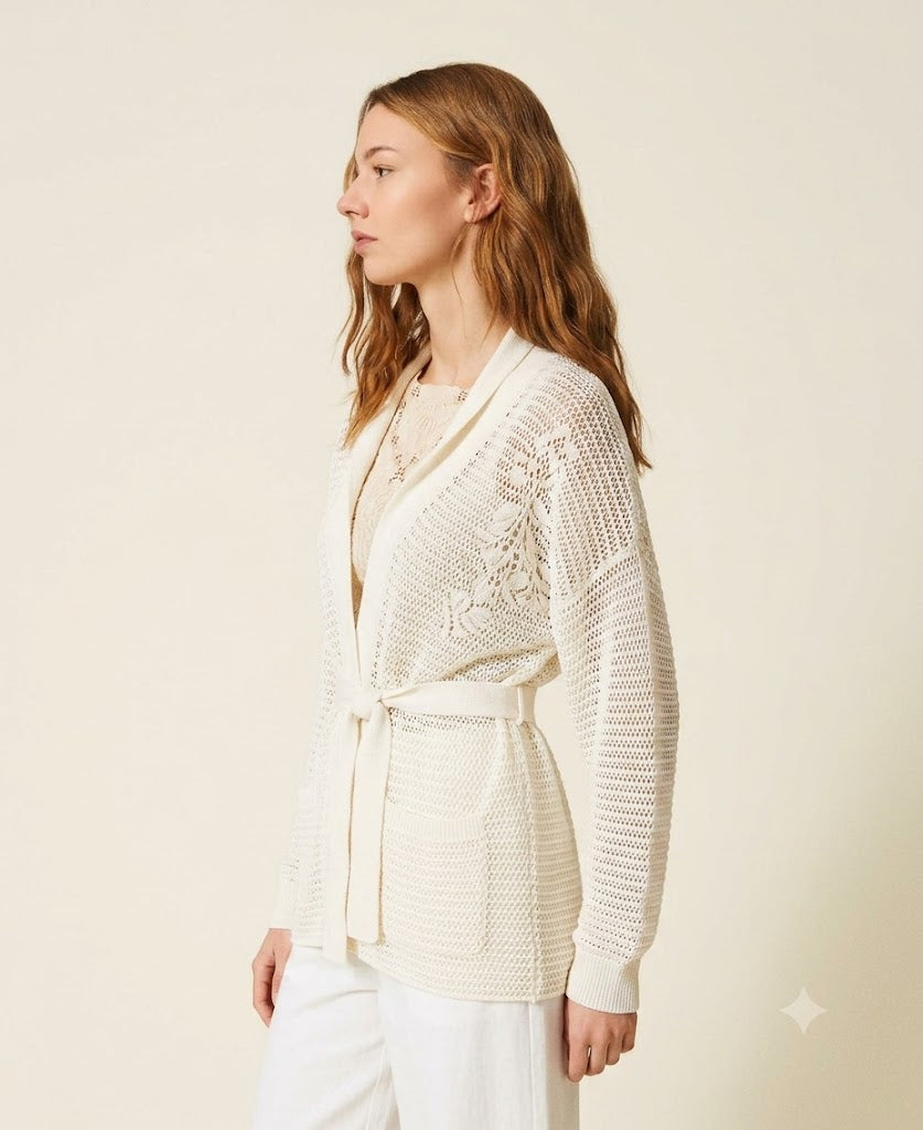 TWINSET Maglia Cardigan 261TE3021 Giglio