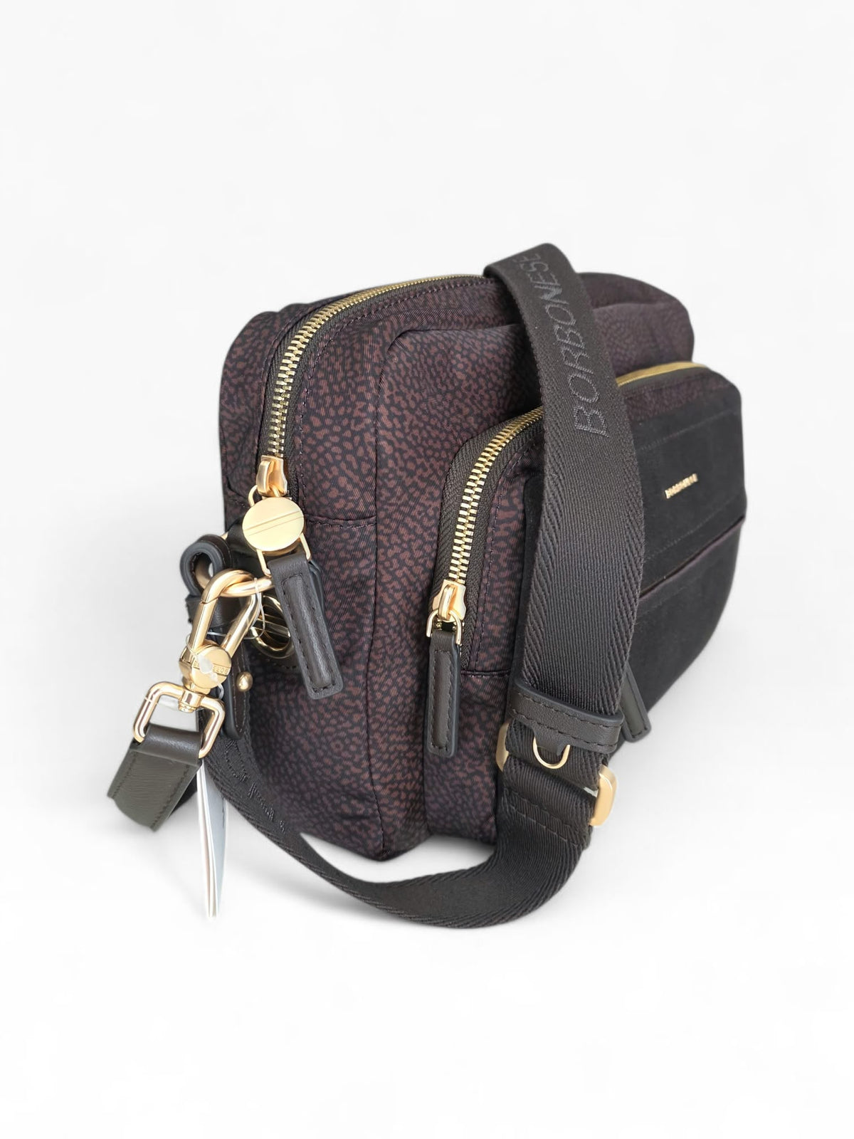 BORBONESE Borsa B-Club Camera Case Medium 91010345 0288 269 Cioccolato Caffè