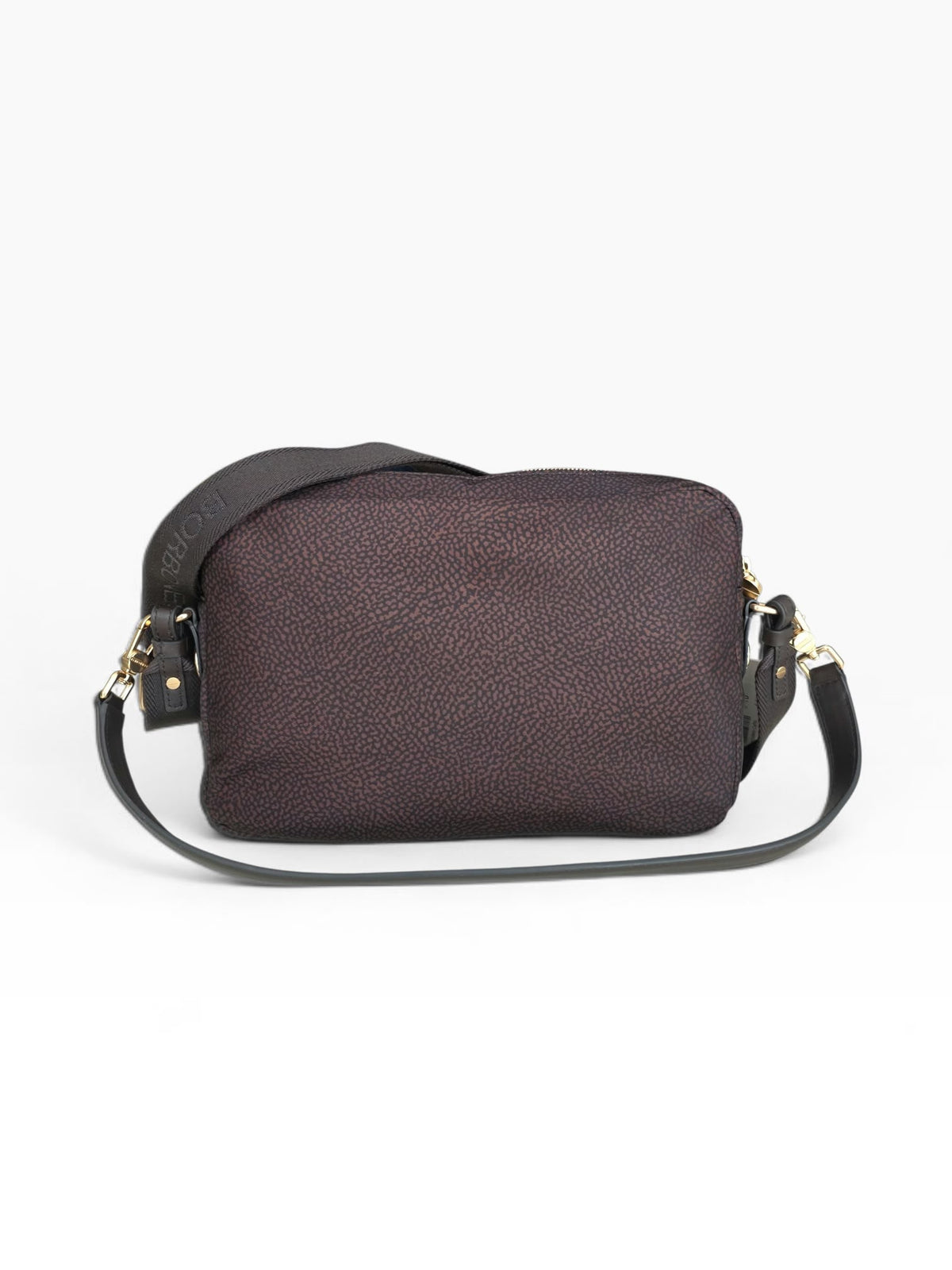 BORBONESE Borsa B-Club Camera Case Medium 91010345 0288 269 Cioccolato Caffè