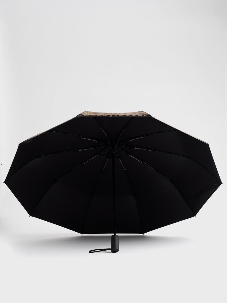 BORBONESE Ombrello 91090007 0203 480 Nero Naturale