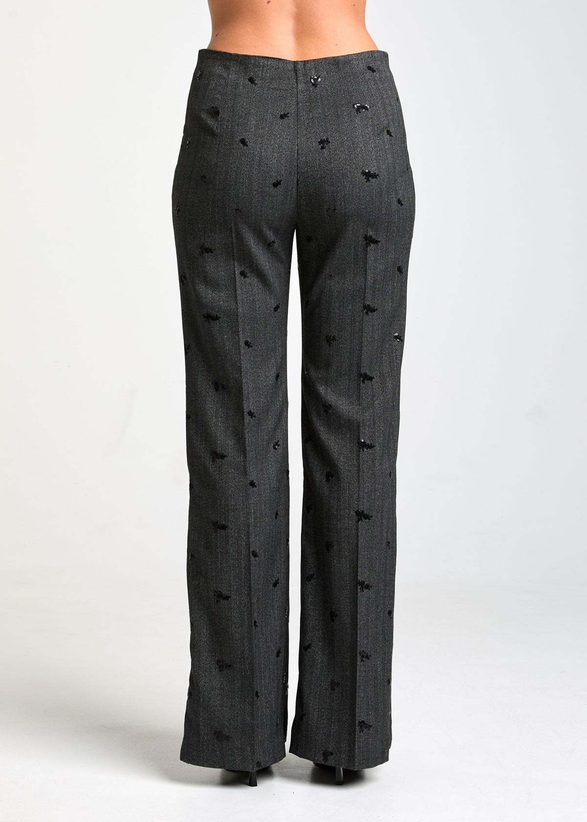 ALESSIA SANTI Pantaloni stretch con paillettes ricamate 621SD25012 Sale Pepe