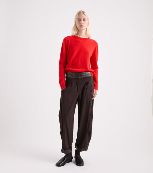 ALESSIA SANTI Pantaloni balloon con pinces 621SD25037 Ebano